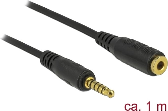 Изображение Delock Extension Cable Stereo Jack 3.5 mm 5 pin male to female 1 m black