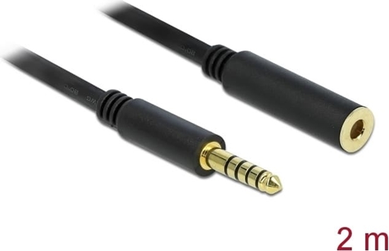 Изображение Delock Extension Cable Stereo Jack 4.4 mm 5 pin male to female 2 m black