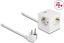 Attēls no Delock Extension Socket Cube 3-way with childproof lock and USB PD 3.0 charger 20 W, 1.5 m cable, white