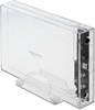 Изображение Delock External Enclosure for 3.5″ SATA HDD with USB Type-C™ female transparent - tool free