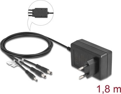 Изображение Delock External Power Supply 12.0 V / 3.0 A / 36.0 W DC 3.5 x 1.35 mm, DC 5.5 x 2.1 mm, DC 5.5 x 2.5 mm