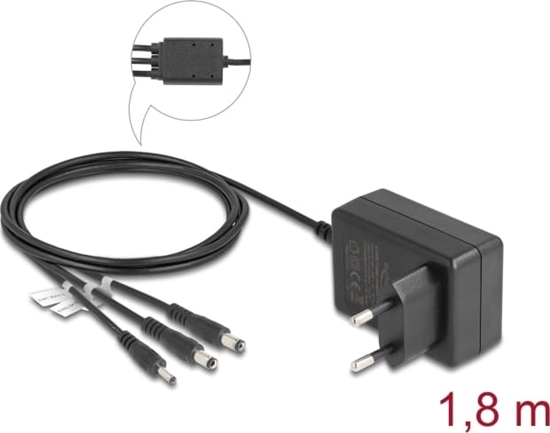 Изображение Delock External Power Supply 5.0 V / 2.0 A / 10.0 W DC 3.5 x 1.35 mm, DC 5.5 x 2.1 mm, DC 5.5 x 2.5 mm