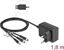 Изображение Delock External Power Supply 5.0 V / 2.0 A / 10.0 W DC 3.5 x 1.35 mm, DC 5.5 x 2.1 mm, DC 5.5 x 2.5 mm