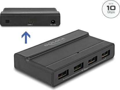 Изображение Delock External USB 3.2 Hub 4 Port with 10 Gbps