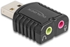 Изображение Delock External USB Sound Card 24 bit / 96 kHz Plug & Play for Windows, MAC, Linux, Chrome OS