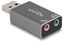 Picture of Delock External USB Sound Card with USB-A male to 2 x 3.5 mm Stereo jack Plug & Play audio adapter for PC, Laptop and Mac