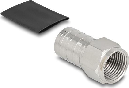 Изображение Delock F plug for crimping RG-6 with matching shrink tube