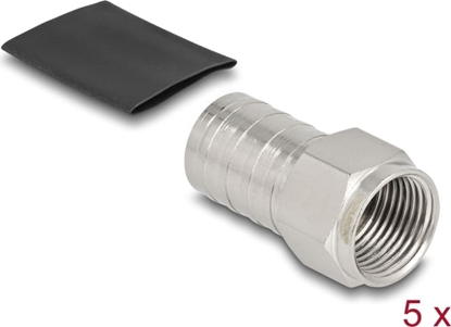 Изображение Delock F plug for crimping RG-6 with matching shrink tube