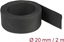 Attēls no Delock Fabric heat shrink tube 2 m x 20 mm shrinkage ratio 2:1 black