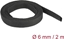 Picture of Delock Fabric heat shrink tube 2 m x 6 mm shrinkage ratio 2:1 black