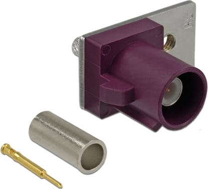 Изображение Delock FAKRA D plug spring pin for crimping 1 prepunched hole