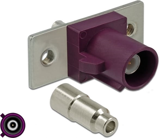 Изображение Delock FAKRA D plug spring pin for soldering 2 prepunched holes