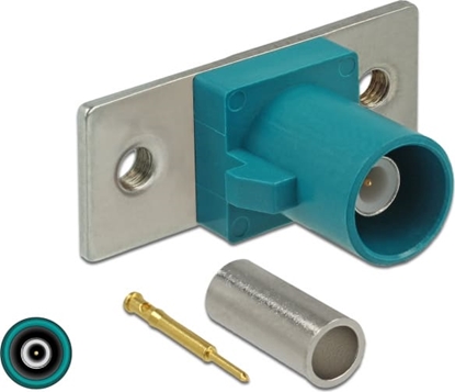 Изображение Delock FAKRA Z plug spring pin for crimping 2 prepunched holes