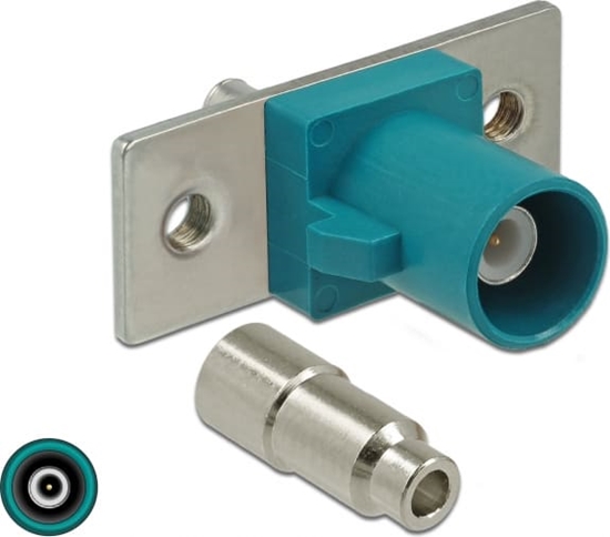 Изображение Delock FAKRA Z plug spring pin for soldering 2 prepunched holes