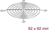 Изображение Delock Fan Grill 92 x 92 mm silver