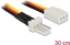 Attēls no Delock Fan Power Cable 3 pin male to 3 pin female 30 cm