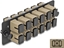 Picture of Delock Fiber Optic Adapter Panel SC Simplex OM1 / OM2 12 Port beige