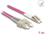 Picture of Delock Fiber Optical Cable with metal armouring LC Duplex to SC Duplex Multi-mode OM4 1 m