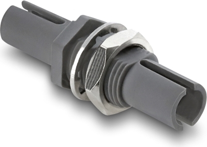 Изображение Delock Fibre Optic Plastic Coupler HFBR 4505Z Simplex female to Simplex female for panel mounting grey