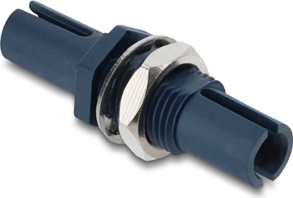 Изображение Delock Fibre Optic Plastic Coupler HFBR 4515Z Simplex female to Simplex female for panel mounting blue