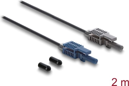 Изображение Delock Fibre Optic Plastic POF Cable HFBR 4503-4513Z Simplex male to Simplex male 2 m
