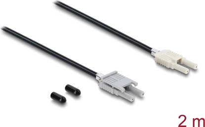 Изображение Delock Fibre Optic Plastic POF Cable HFBR 4506-4516Z Duplex male to Duplex male 2 m