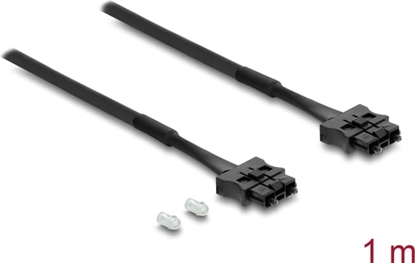 Изображение Delock Fibre Optic Plastic POF Servo Connection Cable male to male diameter 6.0 mm 1 m black