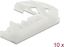 Picture of Delock Flat cable holder with locking clip self-adhesive screwable natural 10 pieces
