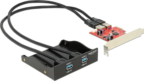 Изображение Delock Front Panel 2 x USB 3.0 incl. PCI Express Card