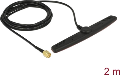 Изображение Delock GSM UMTS LTE Antenna SMA Plug 2.5 dBi 2 m RG-174 omnidirectional adhesive mounting