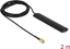 Изображение Delock GSM UMTS LTE WLAN 2.4 GHz Antenna SMA plug 2 dBi omnidirectional fixed black self-adhesive