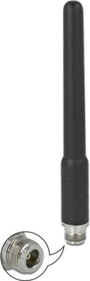 Изображение Delock GSM, UMTS Antenna N jack 2 dBi 17.8 cm omnidirectional fixed with flexible materials outdoor black