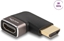Picture of Delock HDMI Adapter male to female 90° left angled 8K 60 Hz grey metal