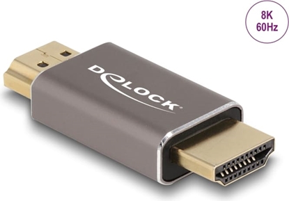 Изображение Delock HDMI Adapter male to male 8K 60 Hz grey metal