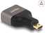 Изображение Delock HDMI Adapter Micro-D male to A female 8K 60 Hz grey metal