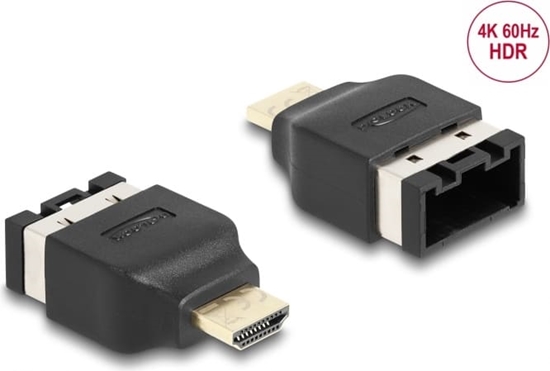 Picture of Delock HDMI Automotive adapter HDMI-E female to HDMI-A male 4K 60 Hz