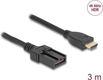 Picture of Delock HDMI Automotive cable HDMI-A male to HDMI-E male 3 m 4K 60 Hz