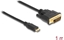 Attēls no Delock HDMI cable Mini-C male > DVI 24+1 male 1 m