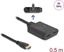 Изображение Delock HDMI Switch 2 x HDMI in to 1 x HDMI out 8K 60 Hz with integrated cable 50 cm