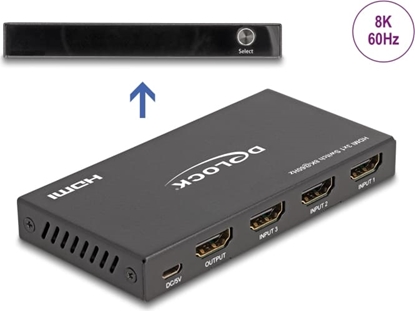 Picture of Delock HDMI Switch 3 x HDMI in to 1 x HDMI out 8K 60 Hz