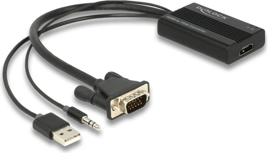 Picture of Delock HDMI to VGA Adapter with Audio 25 cm
