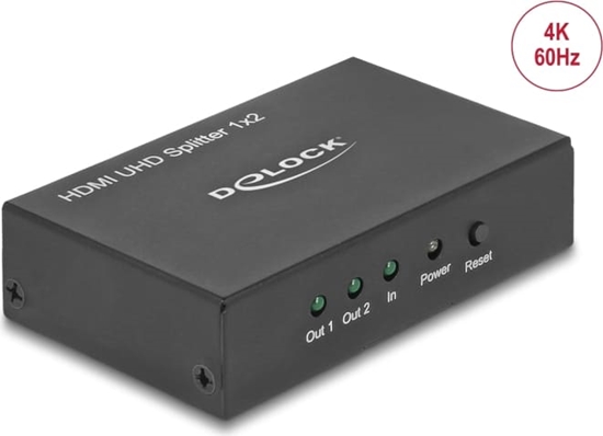 Picture of Delock HDMI UHD Splitter 1 x HDMI in > 2 x HDMI out 4K