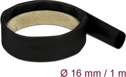 Picture of Delock Heat Shrink Tube 1 m x 16 mm Shrinkage ratio 2:1 black