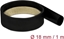 Изображение Delock Heat Shrink Tube 1 m x 18 mm Shrinkage ratio 2:1 black