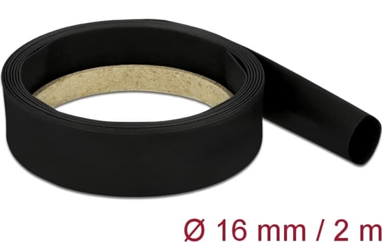Picture of Delock Heat Shrink Tube 2 m x 16 mm black