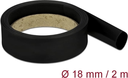 Picture of Delock Heat Shrink Tube 2 m x 18 mm black