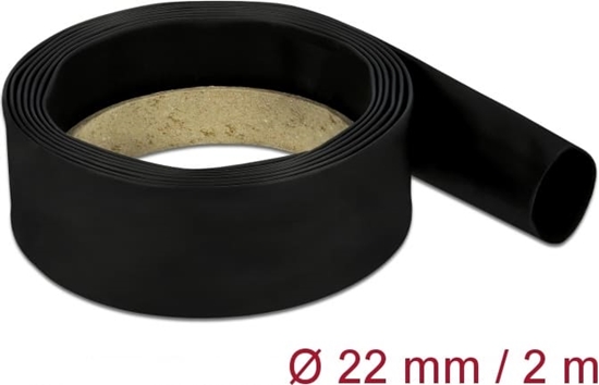 Picture of Delock Heat Shrink Tube 2 m x 22 mm black