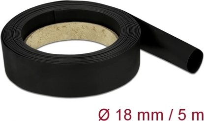Picture of Delock Heat Shrink Tube 5 m x 18 mm black