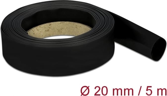 Picture of Delock Heat Shrink Tube 5 m x 20 mm black