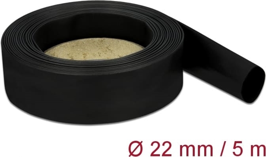 Picture of Delock Heat Shrink Tube 5 m x 22 mm black